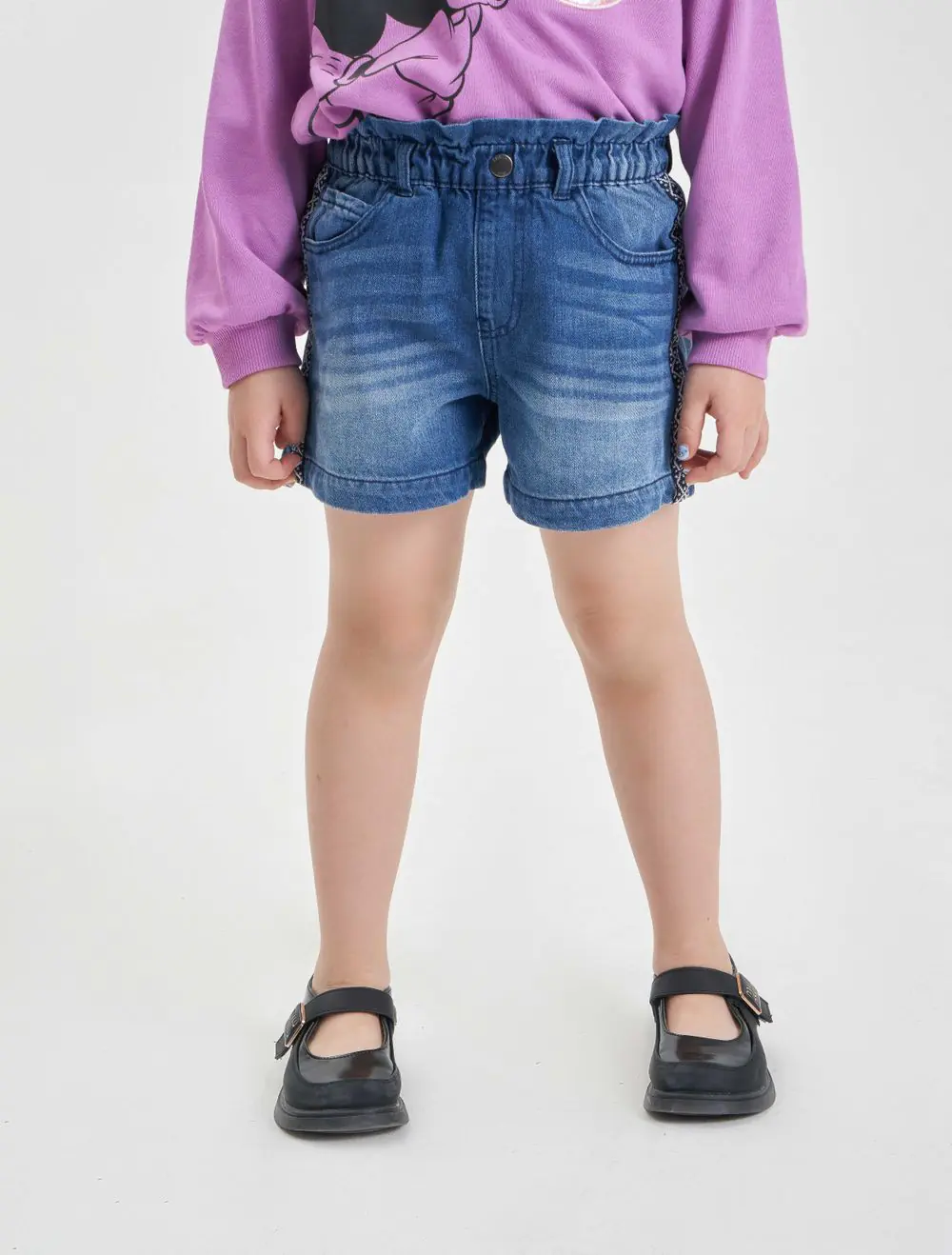 Quần short jeans bé gái