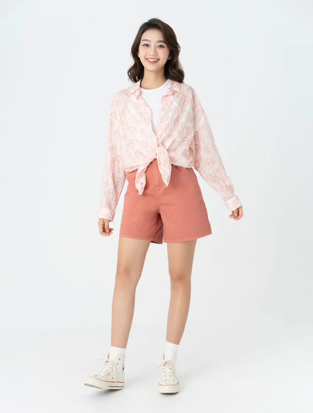 áo sơ mi form rộng nữ