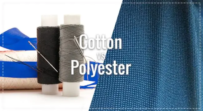 chất liệu cotton và polyster