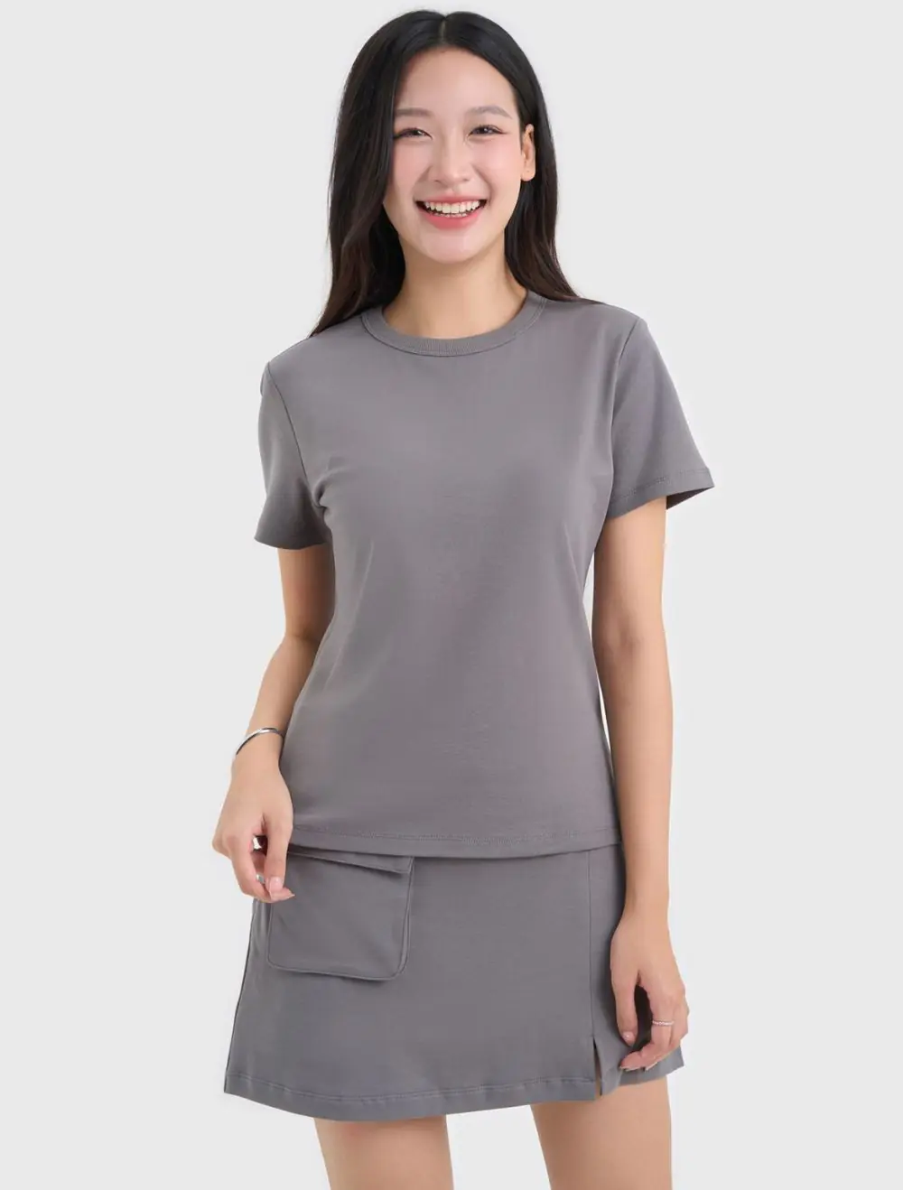 áo thun nữ cổ tròn tay ngắn