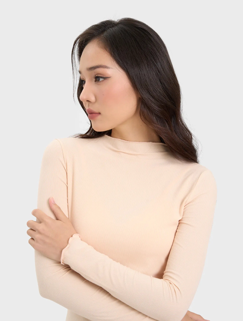 áo body nữ cổ lửng cách điệu