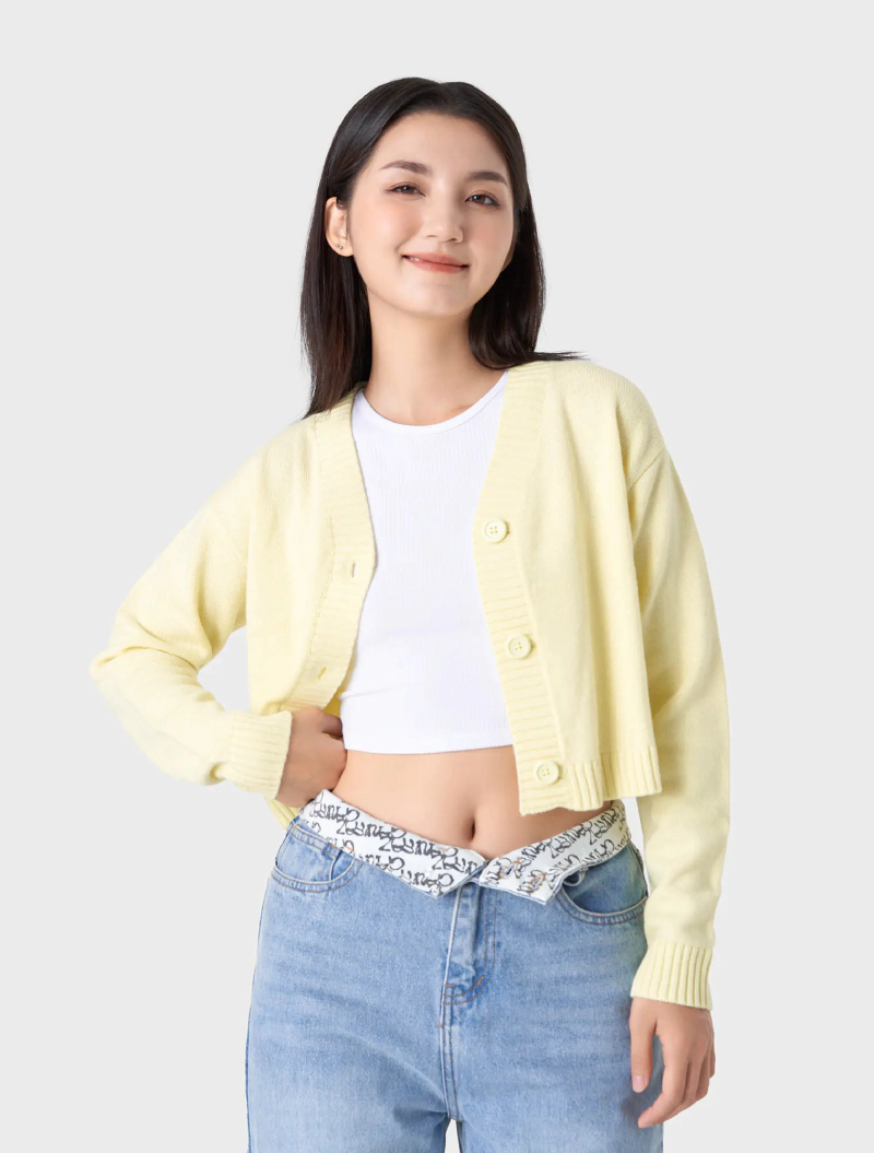 áo cardigan nữ croptop
