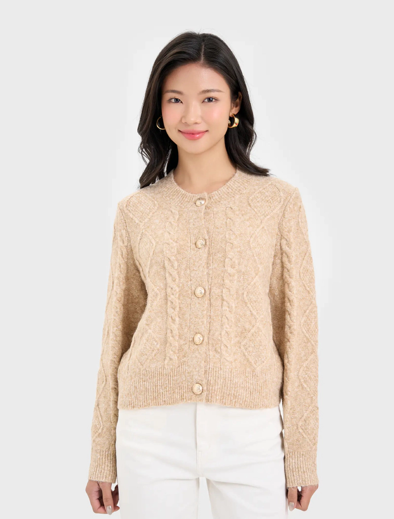áo cardigan nữ dệt thừng