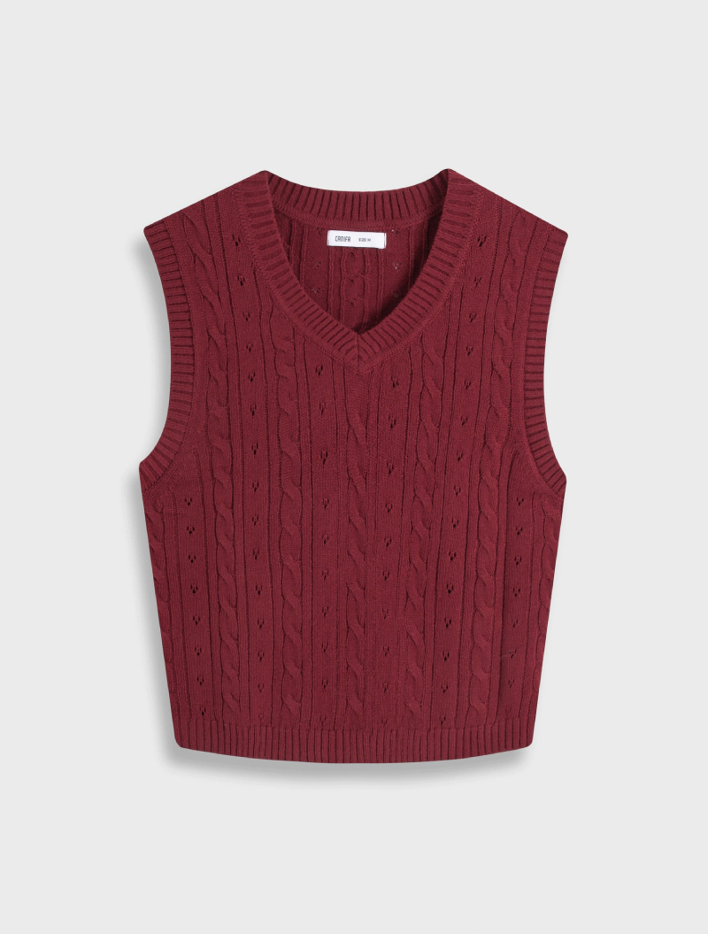 áo gile len nữ canifa