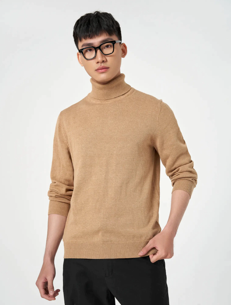 áo len nam cổ lọ canifa