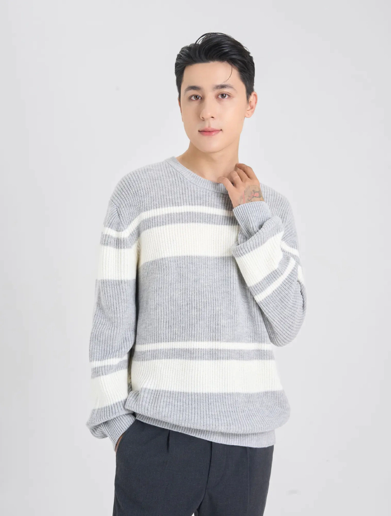 áo len nam dáng rộng