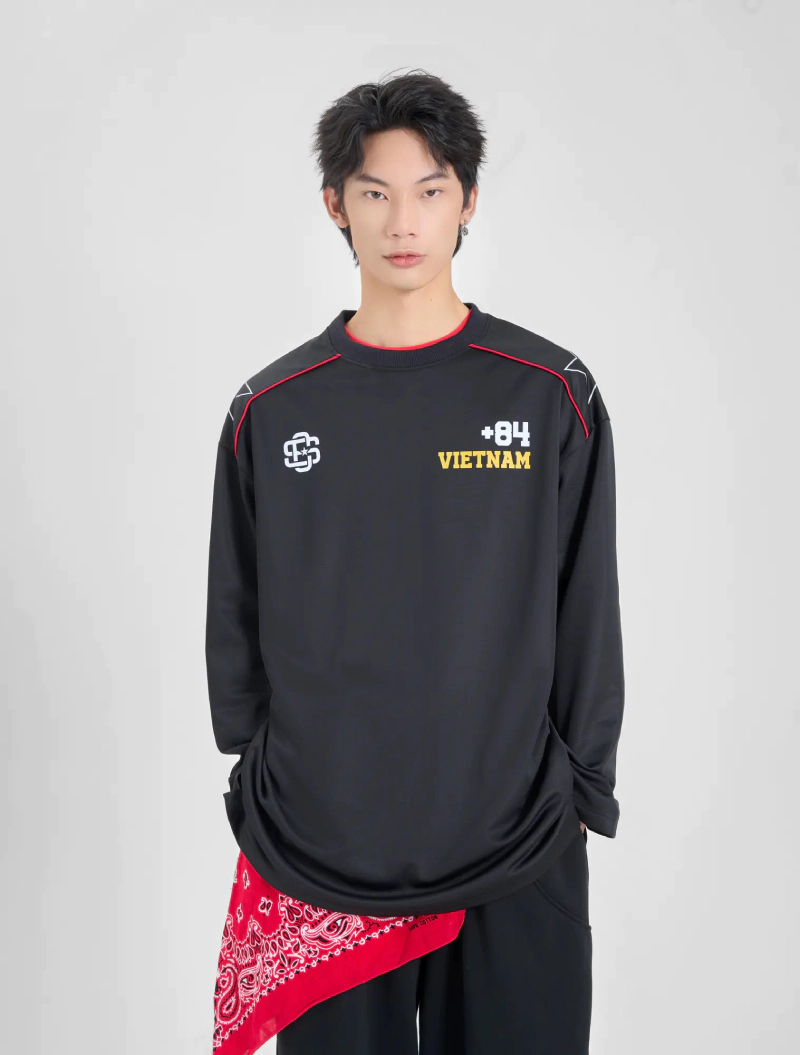 áo phông dài tay nam có hình in