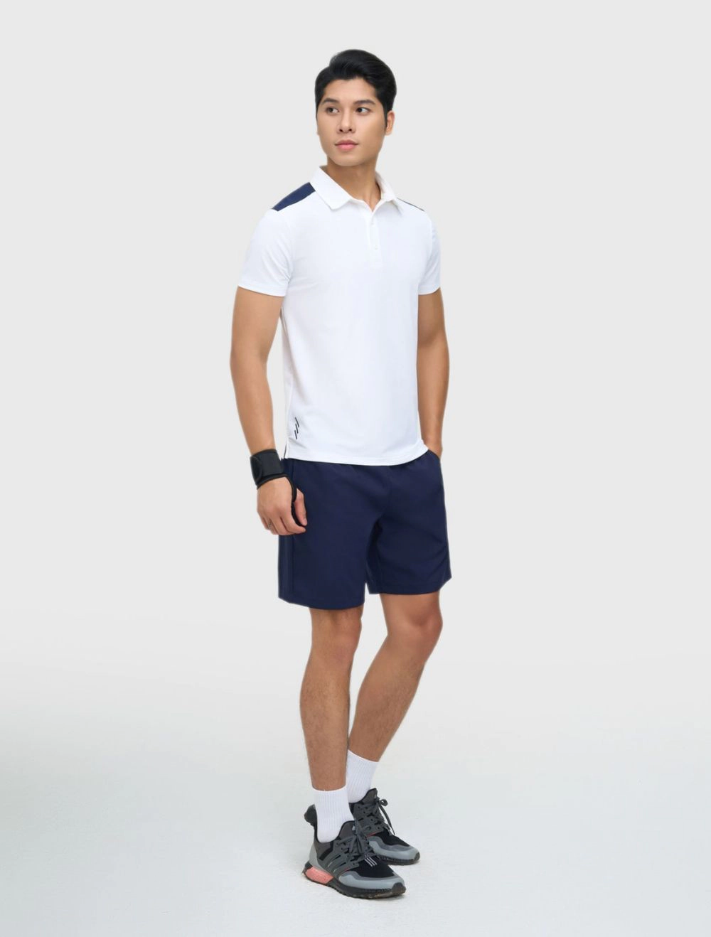 áo có cổ nam quần short
