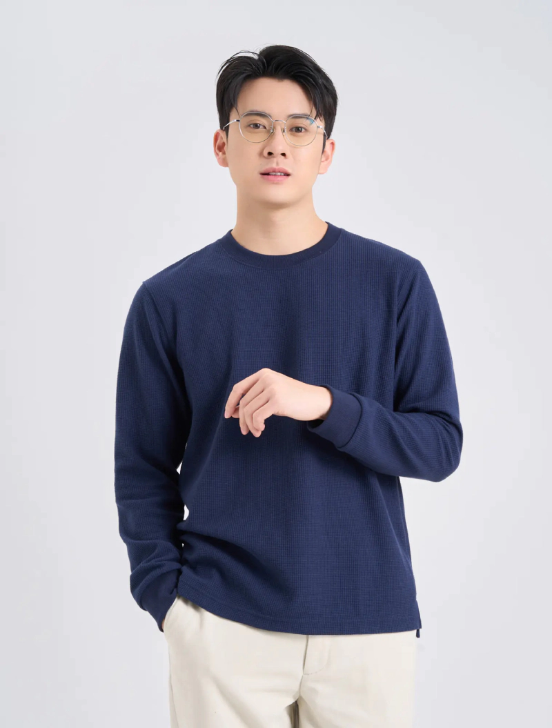 chất liệu áo thun dài tay nam canifa