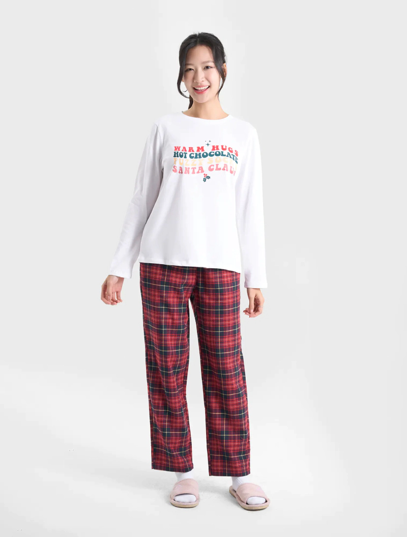 bộ mặc nhà nữ kẻ caro