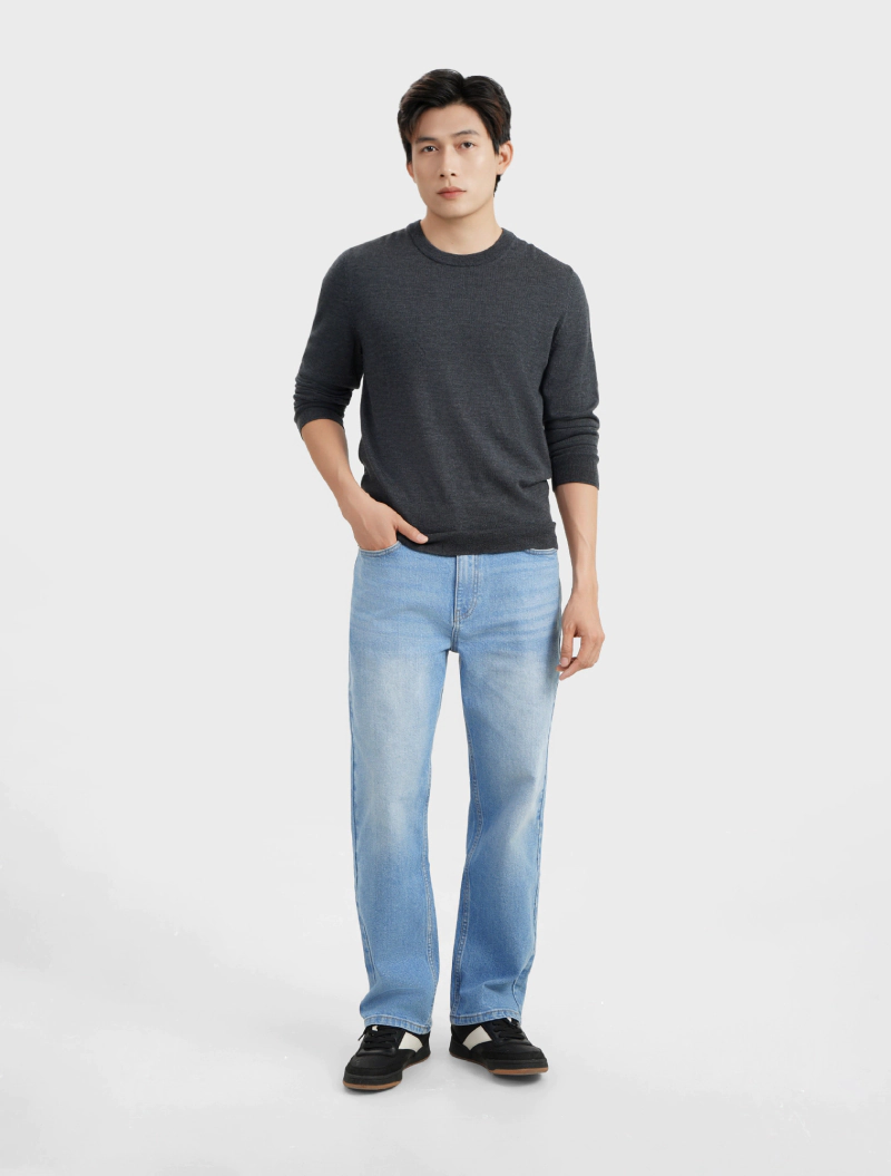 chọn quần jean nam phù hợp với vóc dáng