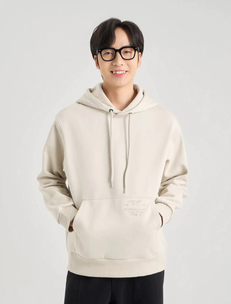 hoodie nam màu trơn