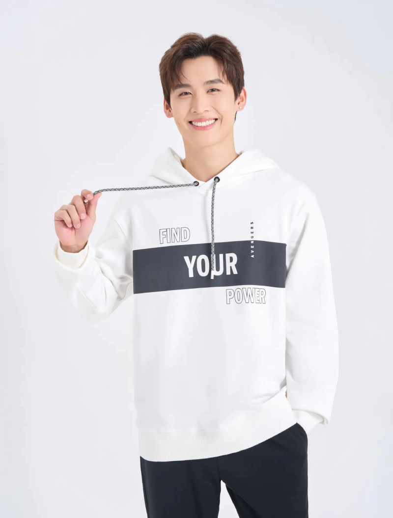 hoodie nam phối màu