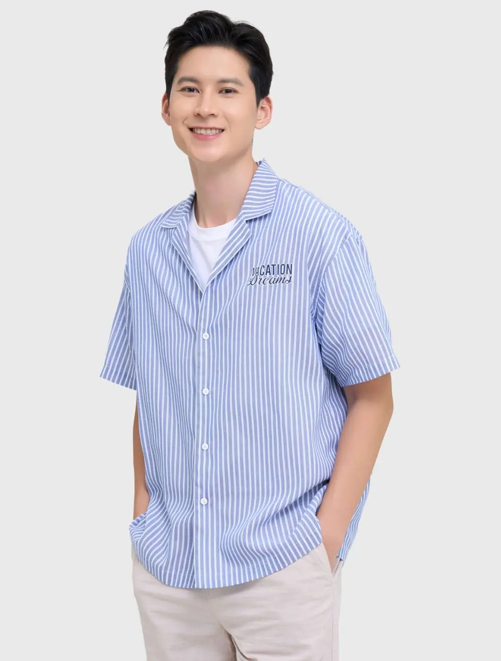 phối với áo phông trắng nam