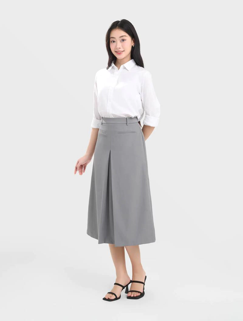áo sơ mi phối chân váy