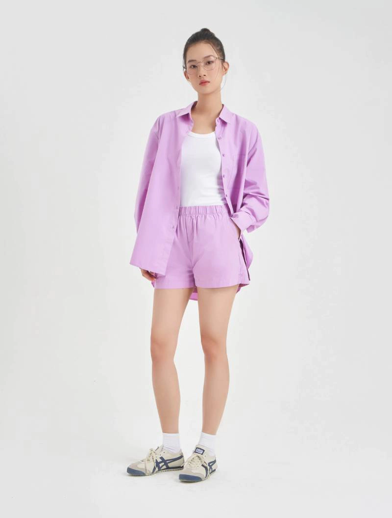 sơ mi phối layer áo body