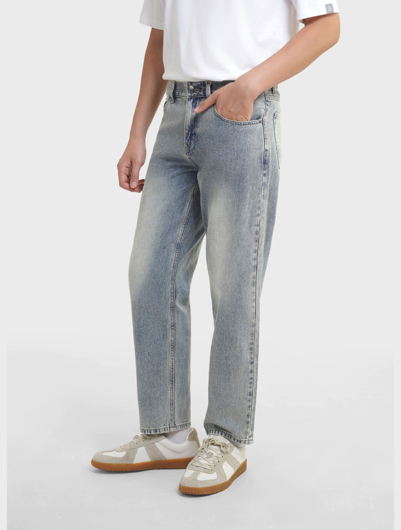 quần jean nam form relaxed