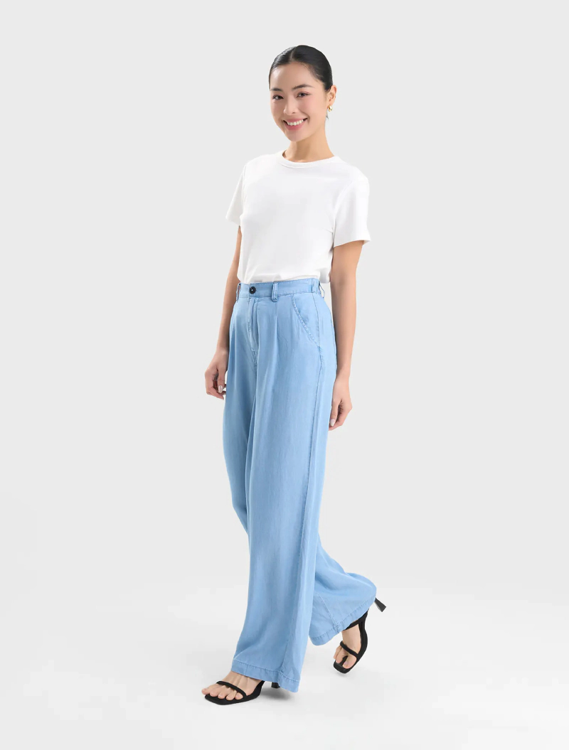 phối quần jean nữ với áo thun