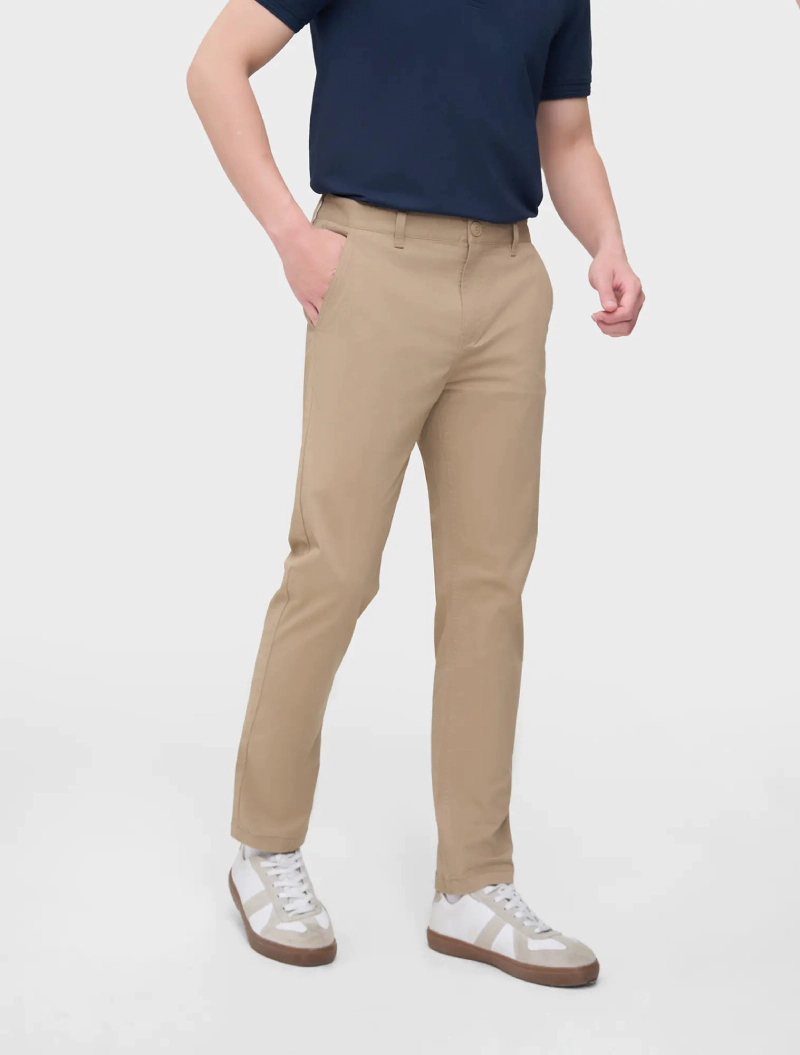 quần kaki nam dáng slimfit