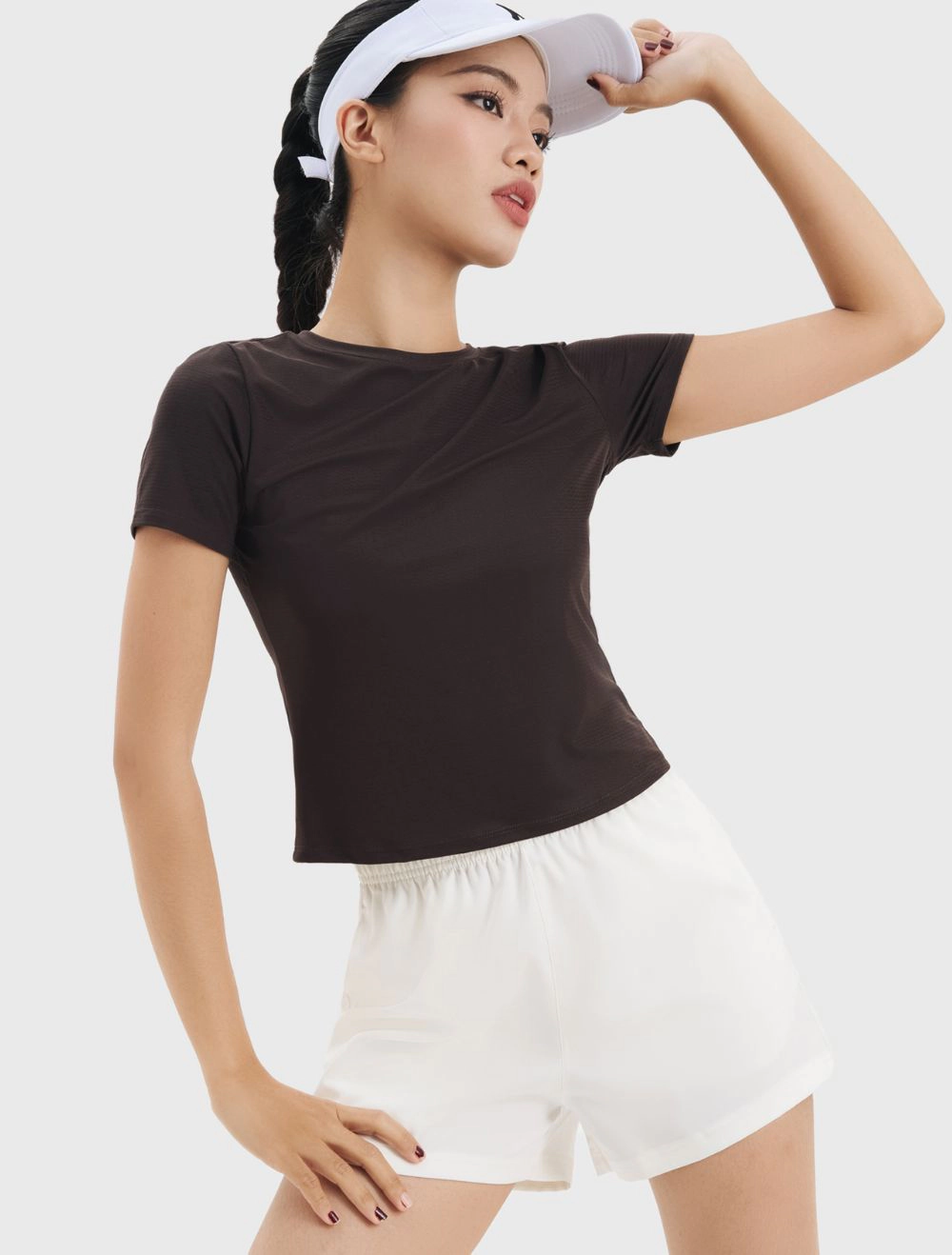 quần short lửng nữ trắng