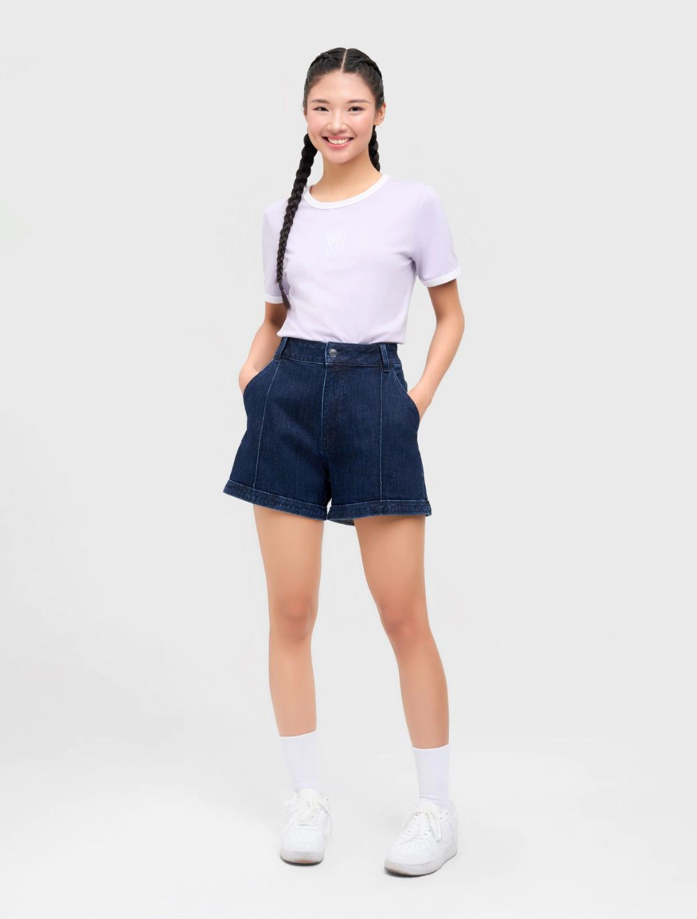quần short nữ lưng cao