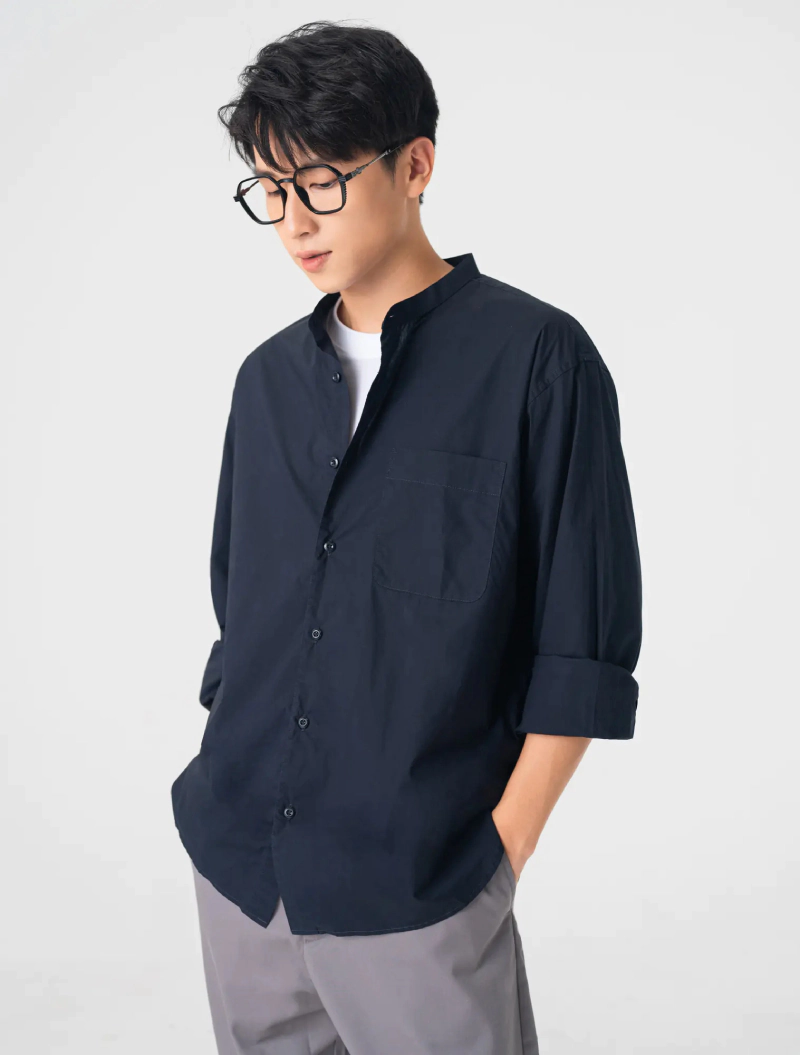 Sơ mi nam cổ tàu