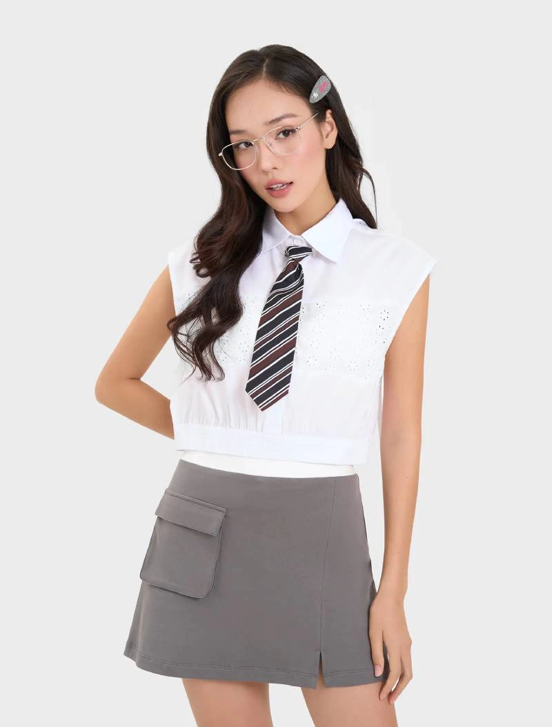 sơ mi nữ sát nách