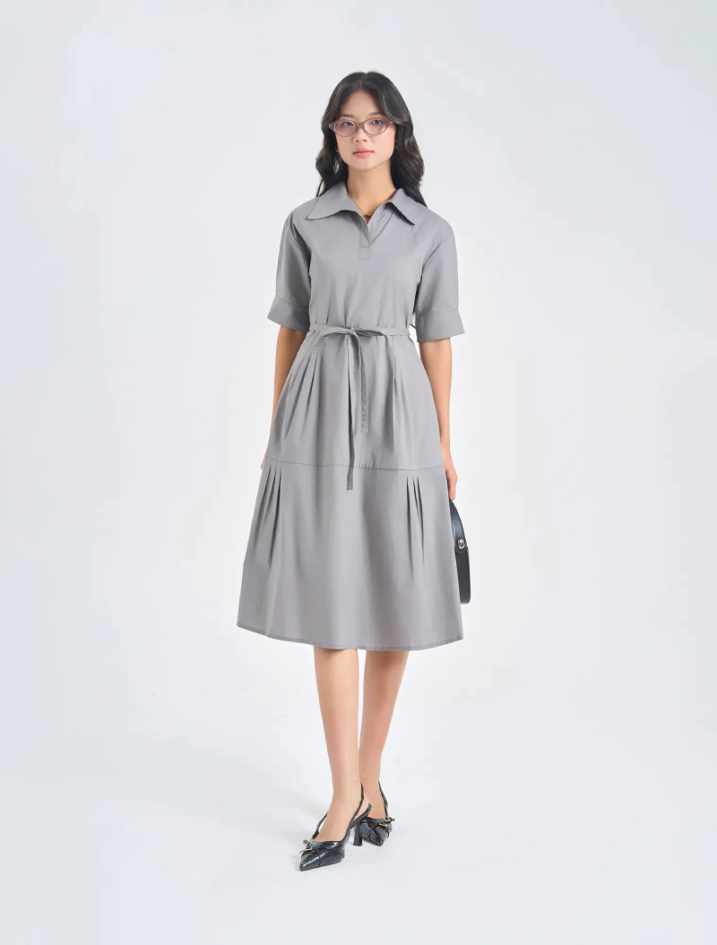 váy cổ sơ mi công sở