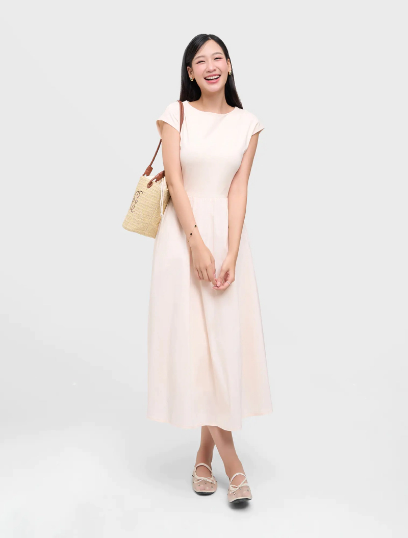 váy xòe dáng dài